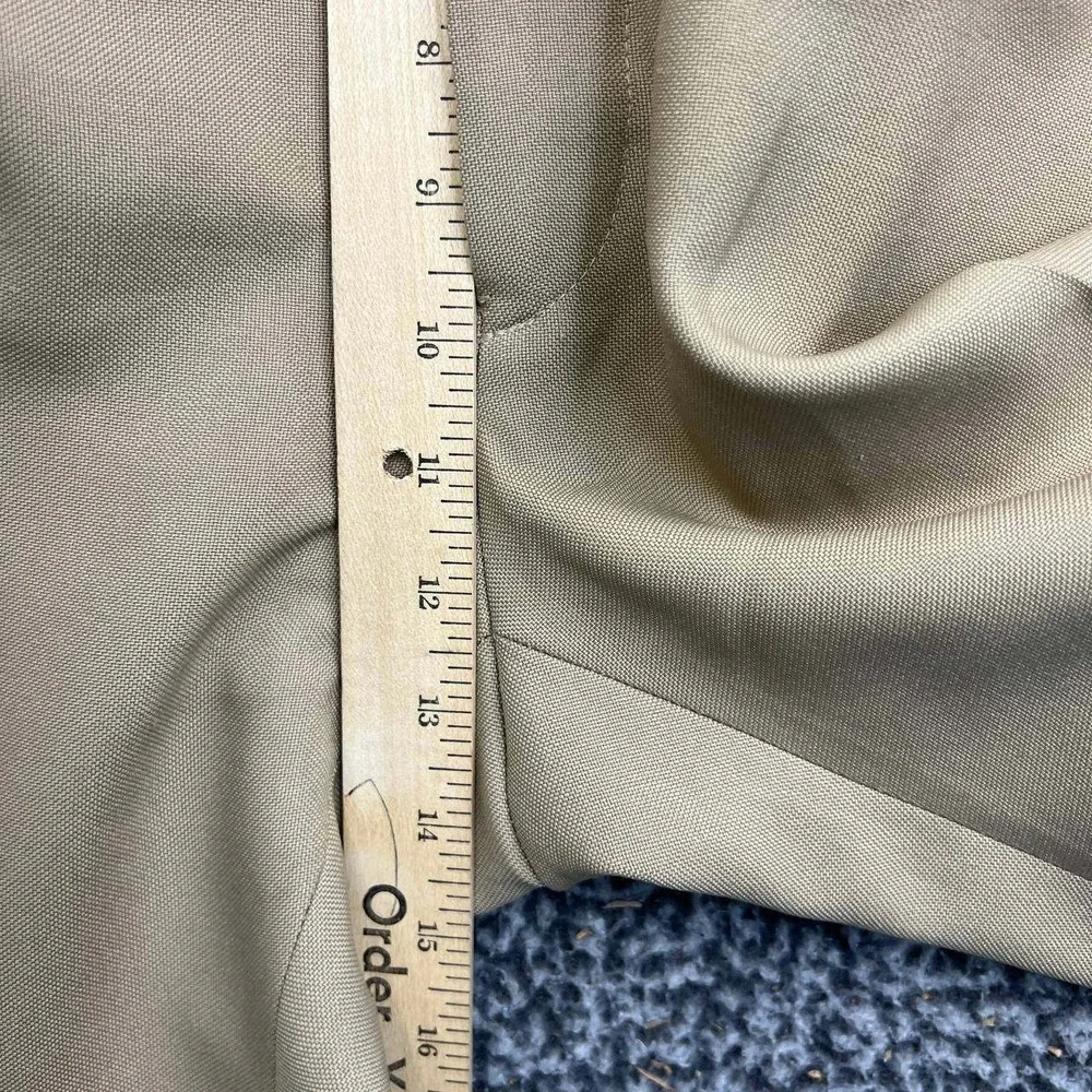 Vintage Haggar Magic Stretch Dress Pants Men 38x32 Khaki Tan Pockets